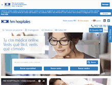 Tablet Screenshot of hmhospitales.com